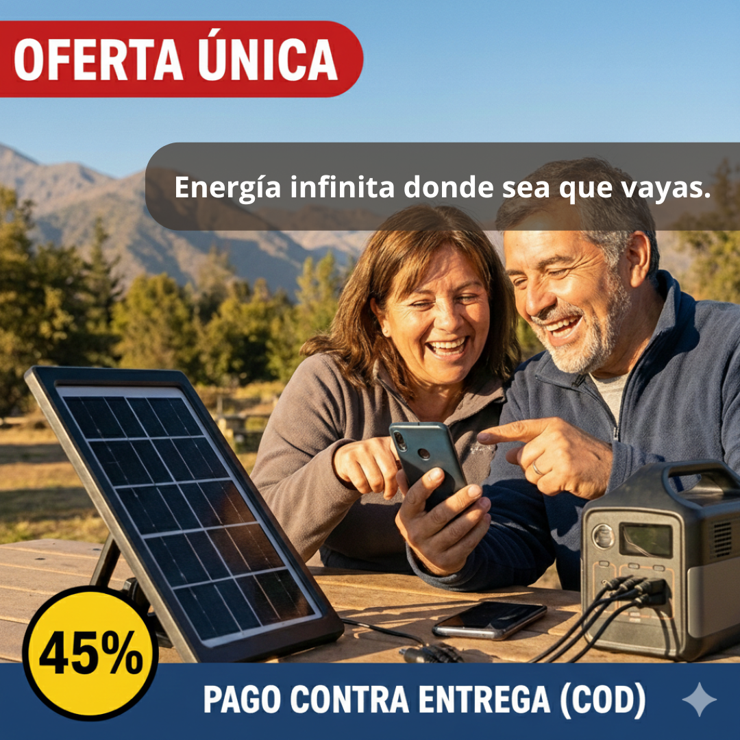Panel Solar Compacto USB – Carga Sin Enchufes – Energía Segura en Minutos