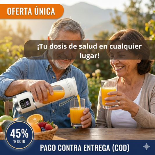 Licuadora Portátil USB – Batidos en 1 Minuto – Energía Saludable Diaria