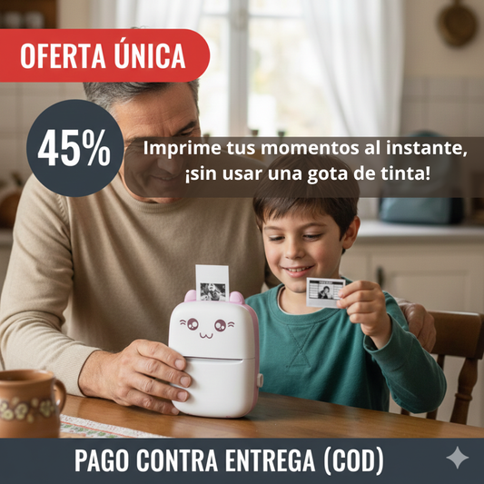 Mini Impresora Térmica Portátil – Etiqueta desde tu Celular – Organiza el Año Escolar en 15 Minutos