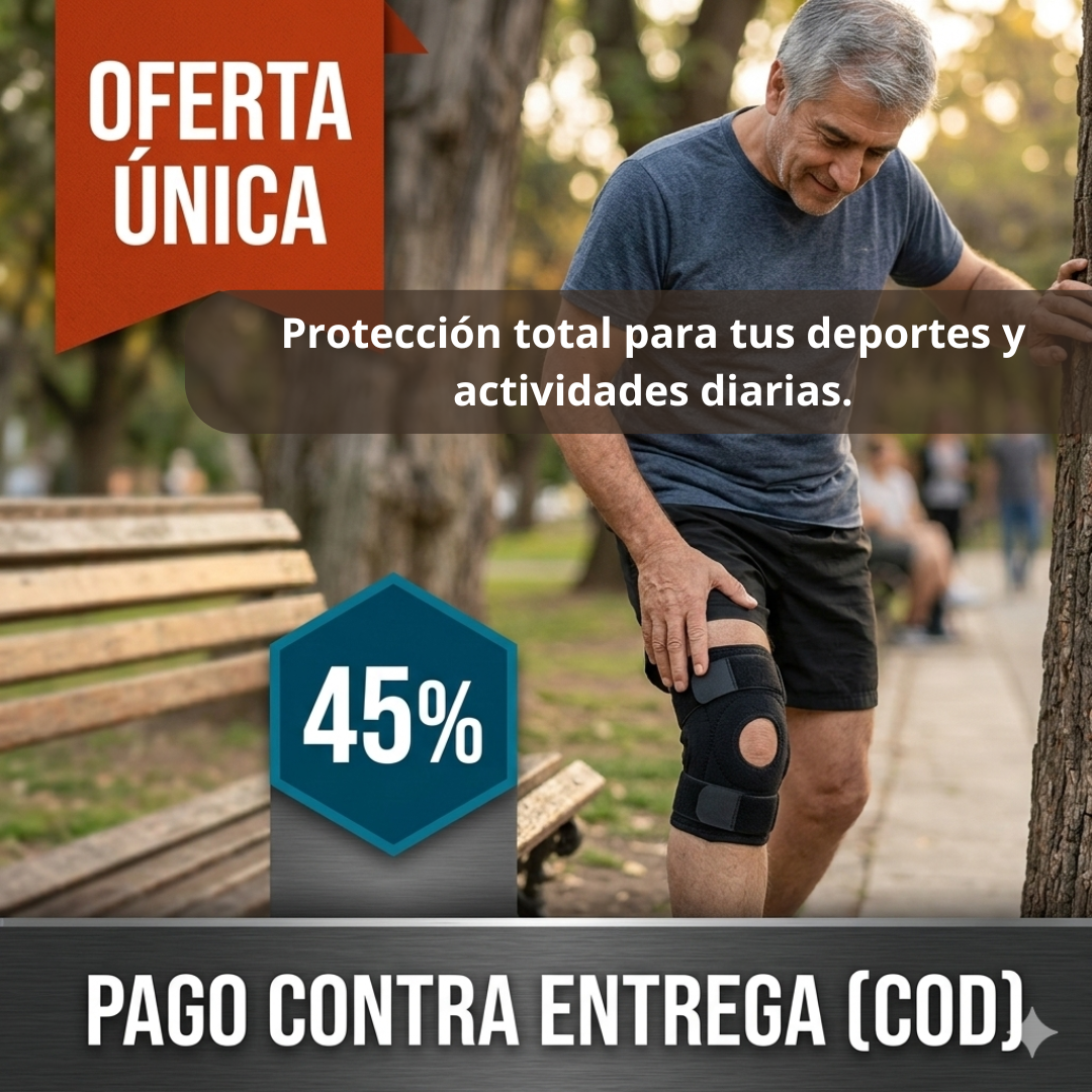 Rodillera Doble Soporte – Estabiliza la Rodilla – Camina con Seguridad y Comodidad