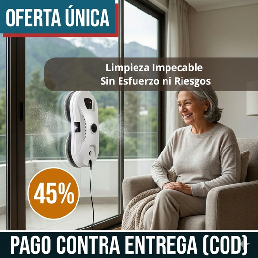 Robot Limpiador de Vidrios — Limpia Solo con Control Remoto — Sin Esfuerzo ni Escaleras
