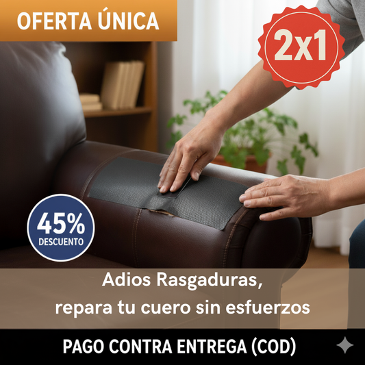 Rollo de Cuero Premium 2x1 – Repara y renueva superficies dañadas – Deja tus muebles como nuevos en segundos