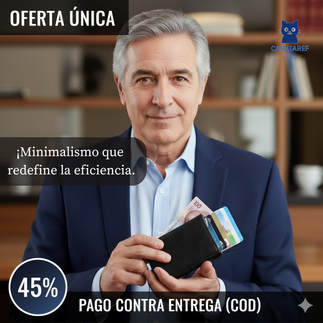 Billetera RFID Antirrobo – Protección Instantánea – Mantén tus tarjetas seguras con estilo todos los días