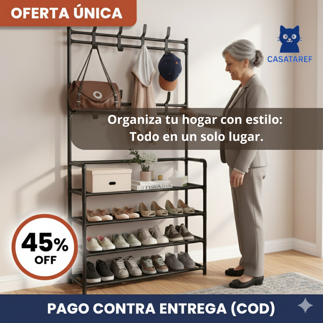 Zapatero Organizador Vertical – Ordena y Ahorra Espacio – Entrada Limpia en Minutos