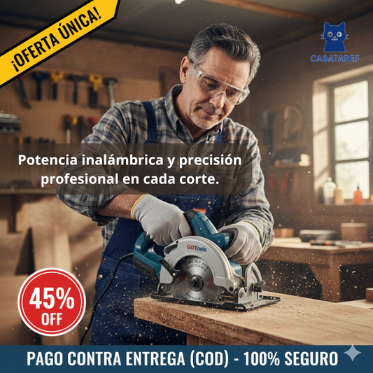 Sierra Inalámbrica Pro – Corte Preciso – Resultados limpios y seguros en minutos