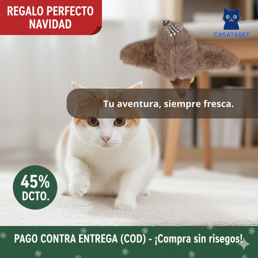 Juguete Pájaro Interactivo – Activa su Instinto – Mantén a tu gato activo y feliz todos los días