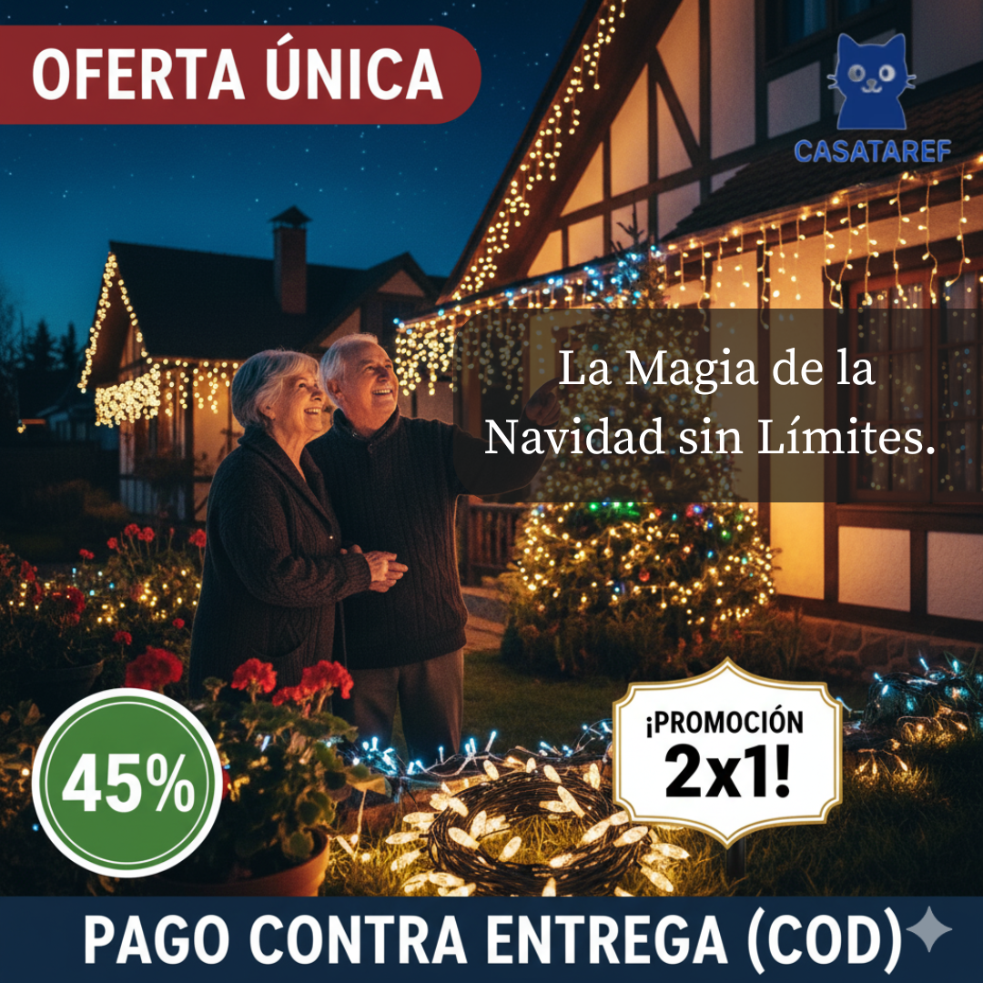Luz Solar de Hadas – Ilumina tu Navidad sin enchufes – Magia y ahorro en segundos