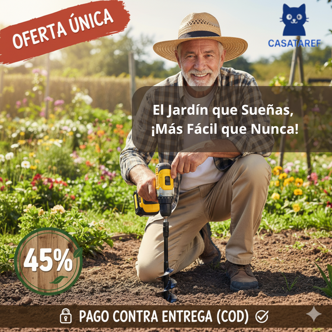 Broca Plantadora – Ahorra esfuerzo al plantar – Crea tu jardín perfecto en minutos