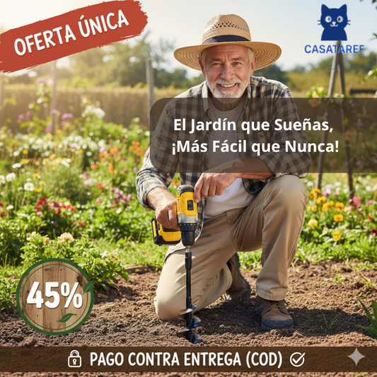 Broca Plantadora – Ahorra esfuerzo al plantar – Crea tu jardín perfecto en minutos