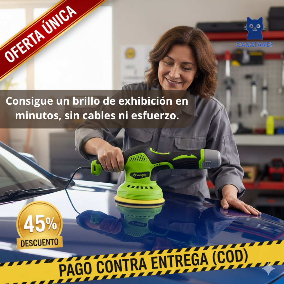 Pulidora Mcasa – Pulido Fuerte y Estable – Superficies Renovadas al Instante sin Herramientas Baratas