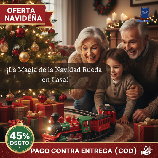 Tren Navideño Clásico – Recorre el Árbol y Despierta la Magia en Familia Esta Navidad
