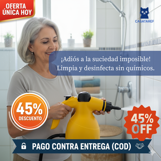 Mopa a Vapor Portátil – Limpieza Profunda sin Químicos – Pisos Relucientes en Minutos