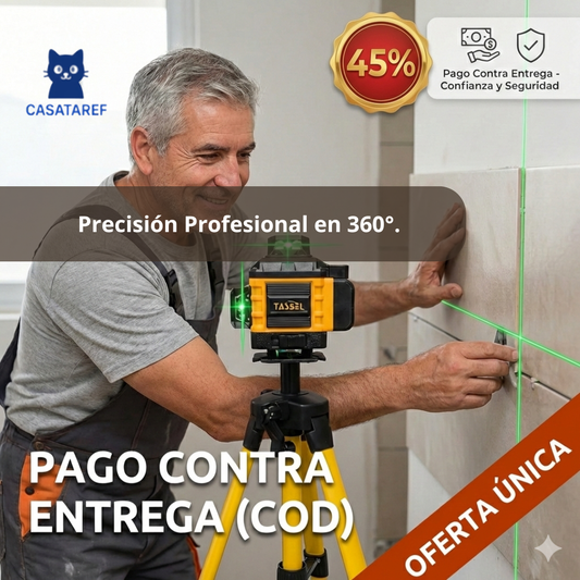 Nivel Láser Verde 16 Líneas – Precisión 360° – Resultados Parejos al Instante