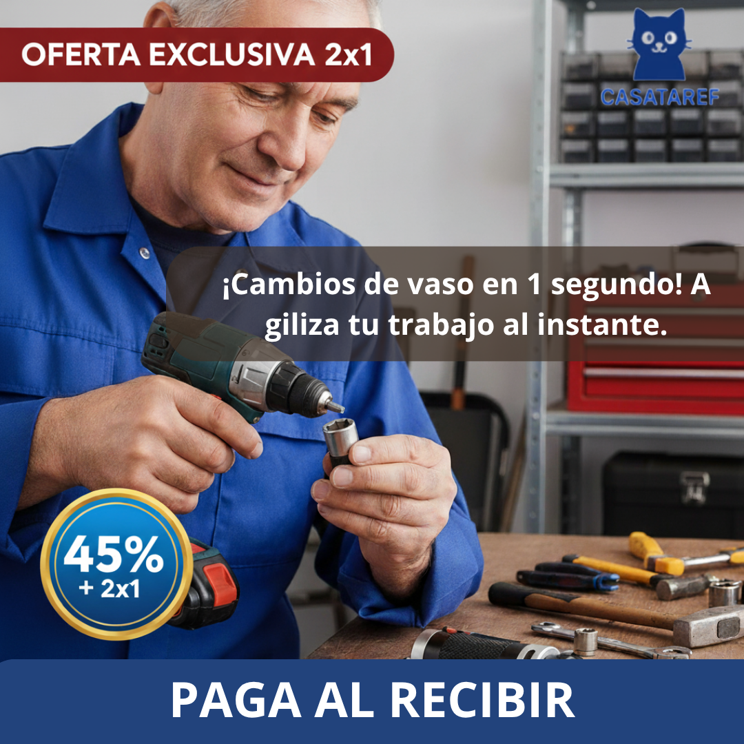 Adaptador de Impacto 2×1 – Convierte tus herramientas en segundos y trabaja con fuerza profesional todo el día