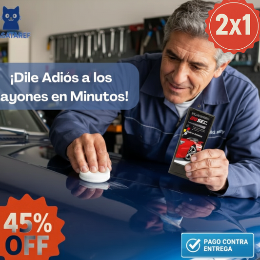 Crema Reparadora 2x1 – Elimina Rayones – Auto impecable en 20 segundos sin gastar en taller