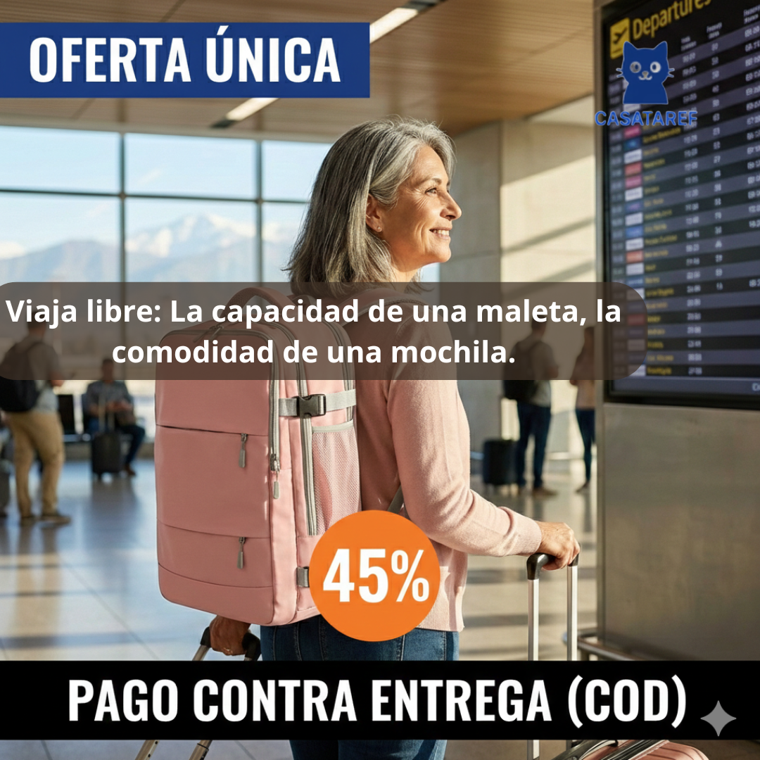 Mochila Todo en Uno – Viaje y Uso Diario – Más Espacio, Menos Desorden en Cada Salida