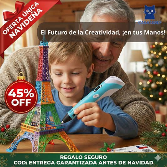 Lápiz Impresora 3D – Creatividad sin Pantallas – Diversión Educativa Desde el Primer Uso
