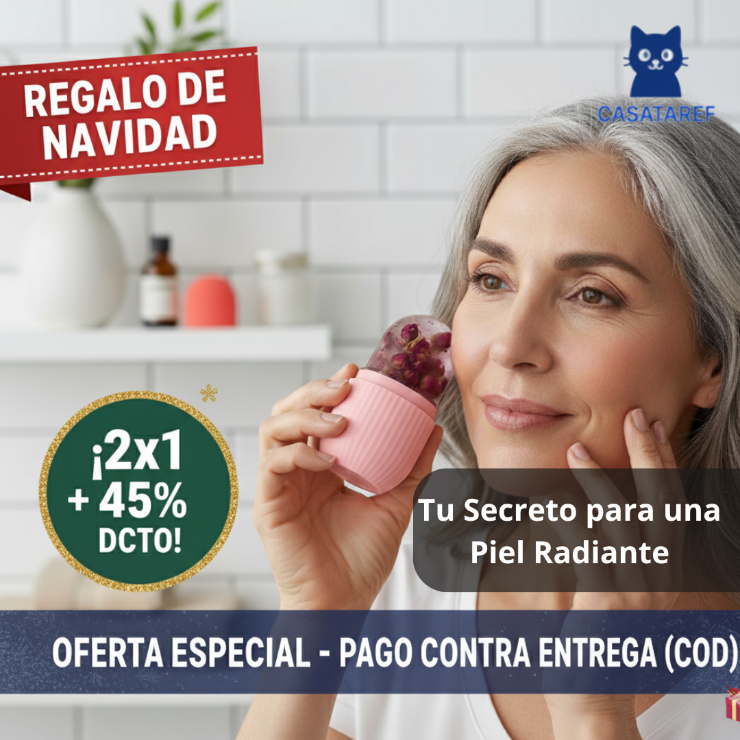 Masajeador Facial de Silicona – Reafirma y Descongestiona – Piel más fresca en solo 5 minutos