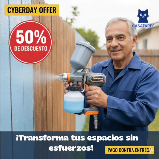 Pistola de Pintar Eléctrica – Cubre Muros en Minutos – Renueva tu Casa y Ahorra Miles este Cyber Day