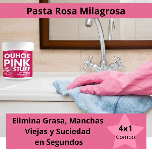 PACK: Pasta Rosa 4x1 - Tu casa como nueva sin esfuerzo
