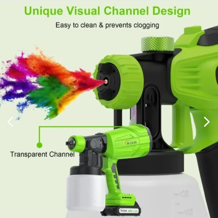 Pistola Pulverizadora Pintura – Inalámbrica – Renueva tu Casa en Menos Tiempo y sin Gastar de Más