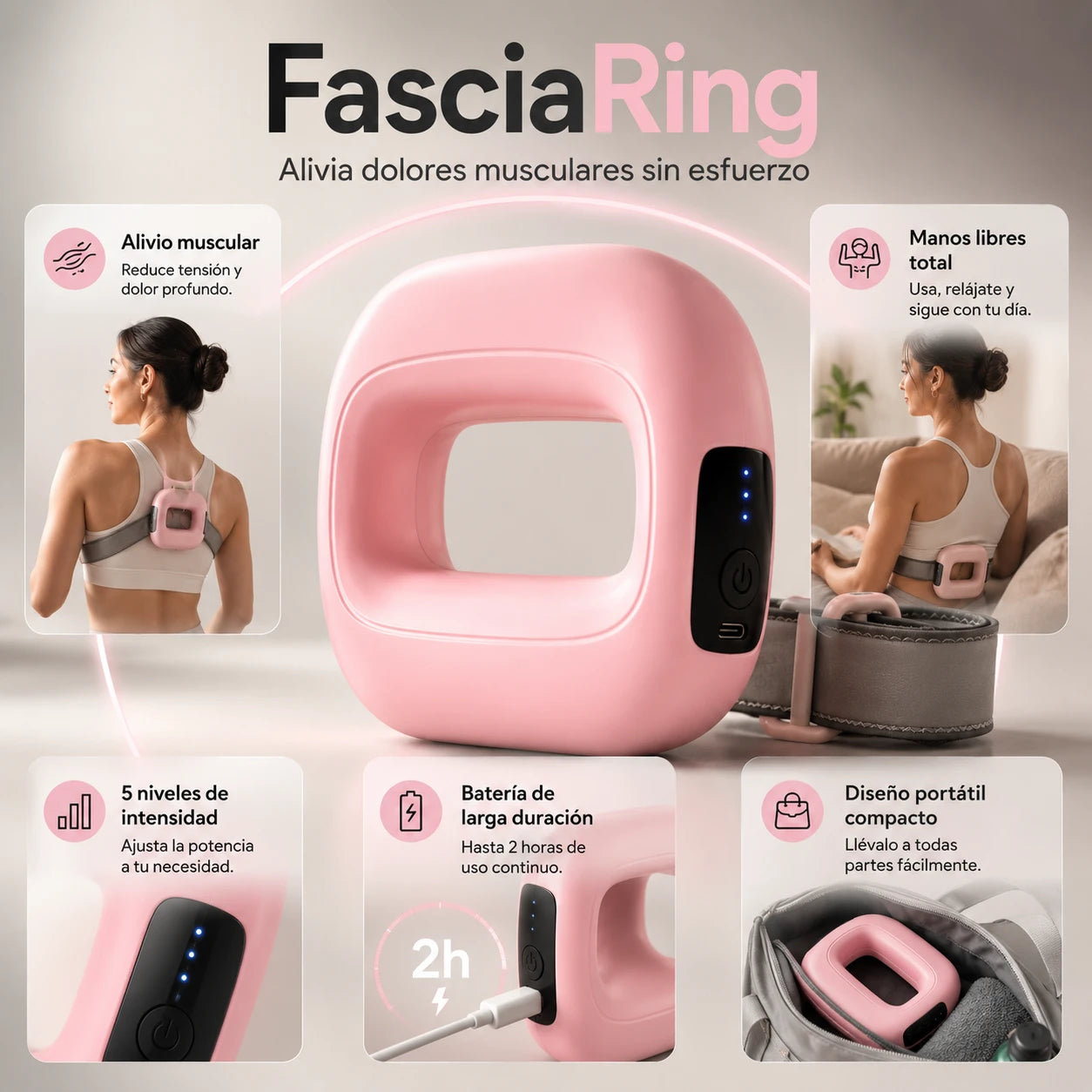 FasciaRing - Alivia dolores musculares sin esfuerzo
