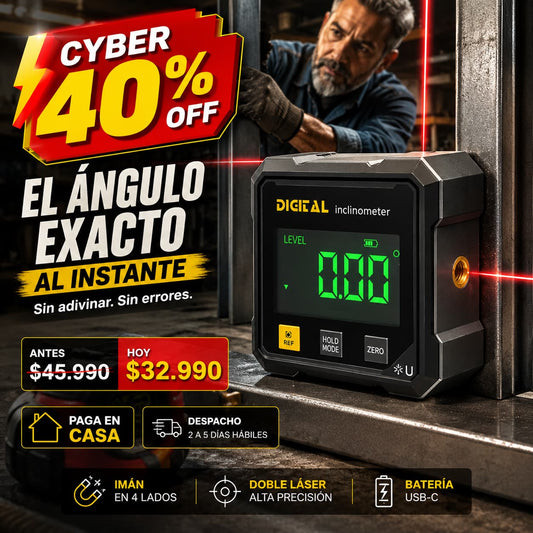 Inclinómetro Digital Láser – CYBER DAY 40% Descuento