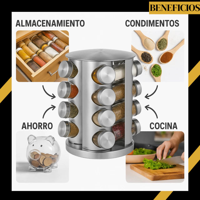 🏠 ESPECIERO GIRATORIO 360° – PROMO NAVIDEÑA 2×1 🎁