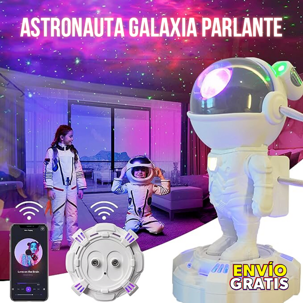 Proyector Astronauta – Luz Galaxia – Ambiente Relajante Nocturno en Minutos